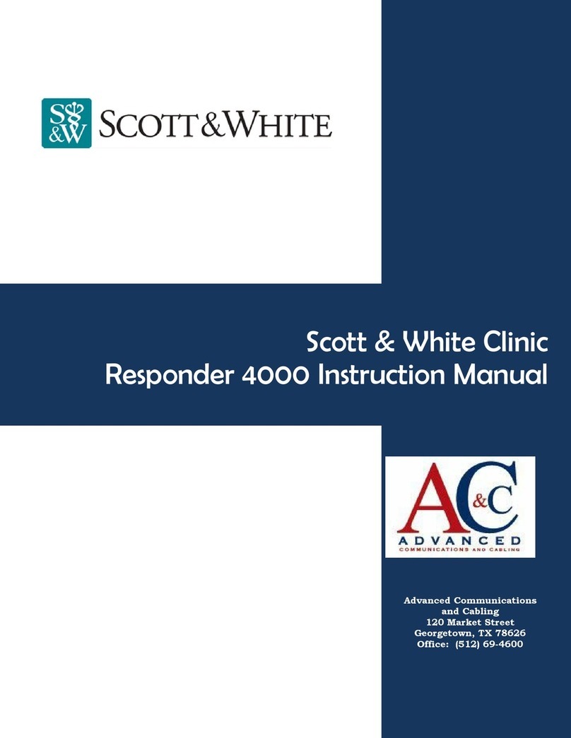 Scott & White Responder 4000 instruction manual