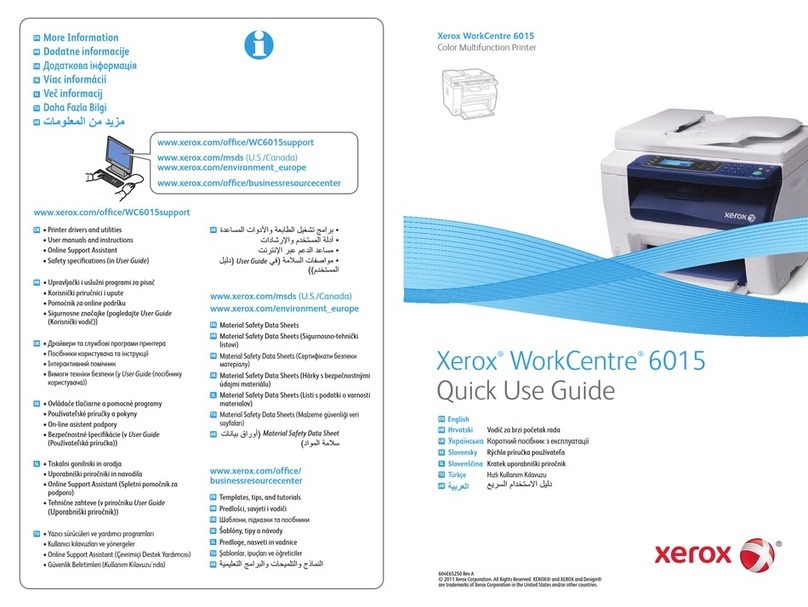 Xerox WorkCentre 6015 Quick use guide