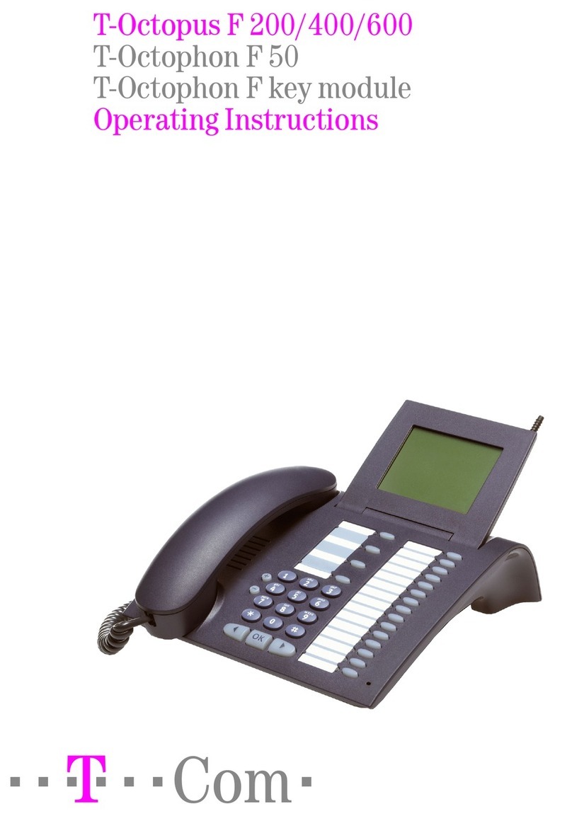Telekom T-Octophon F 50 operating instructions