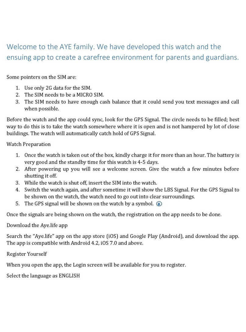 AYE Smart Tracker user guide