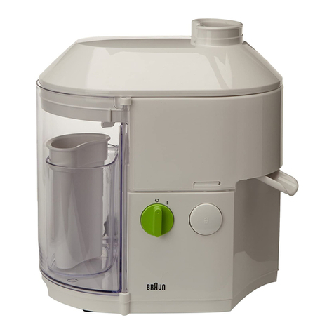 Braun SJ 3000 User manual