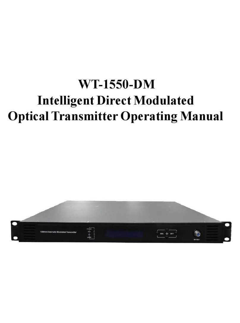 Prevail-Catv WT-1550-DM operating manual