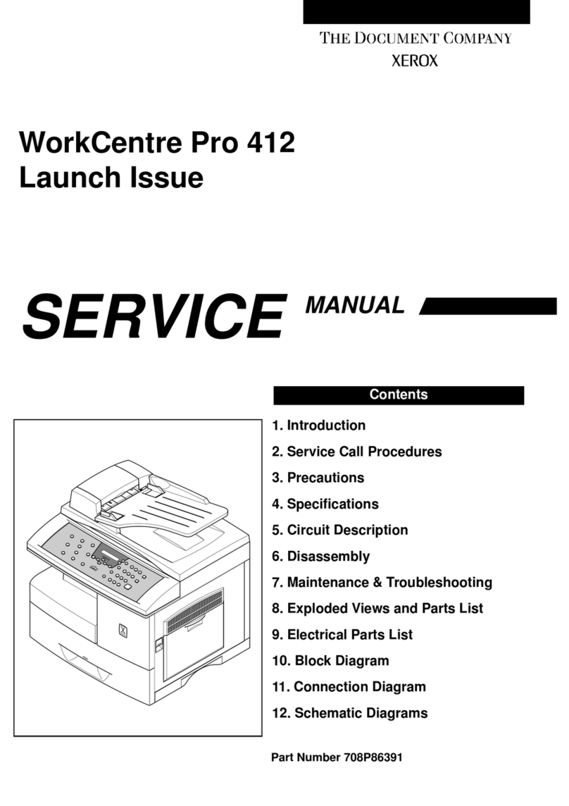 Xerox WorkCentre Pro 412 User manual