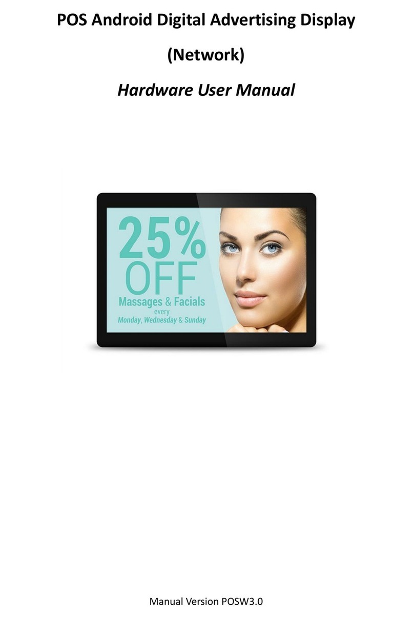AllSee POS Android Advertising Displays User manual