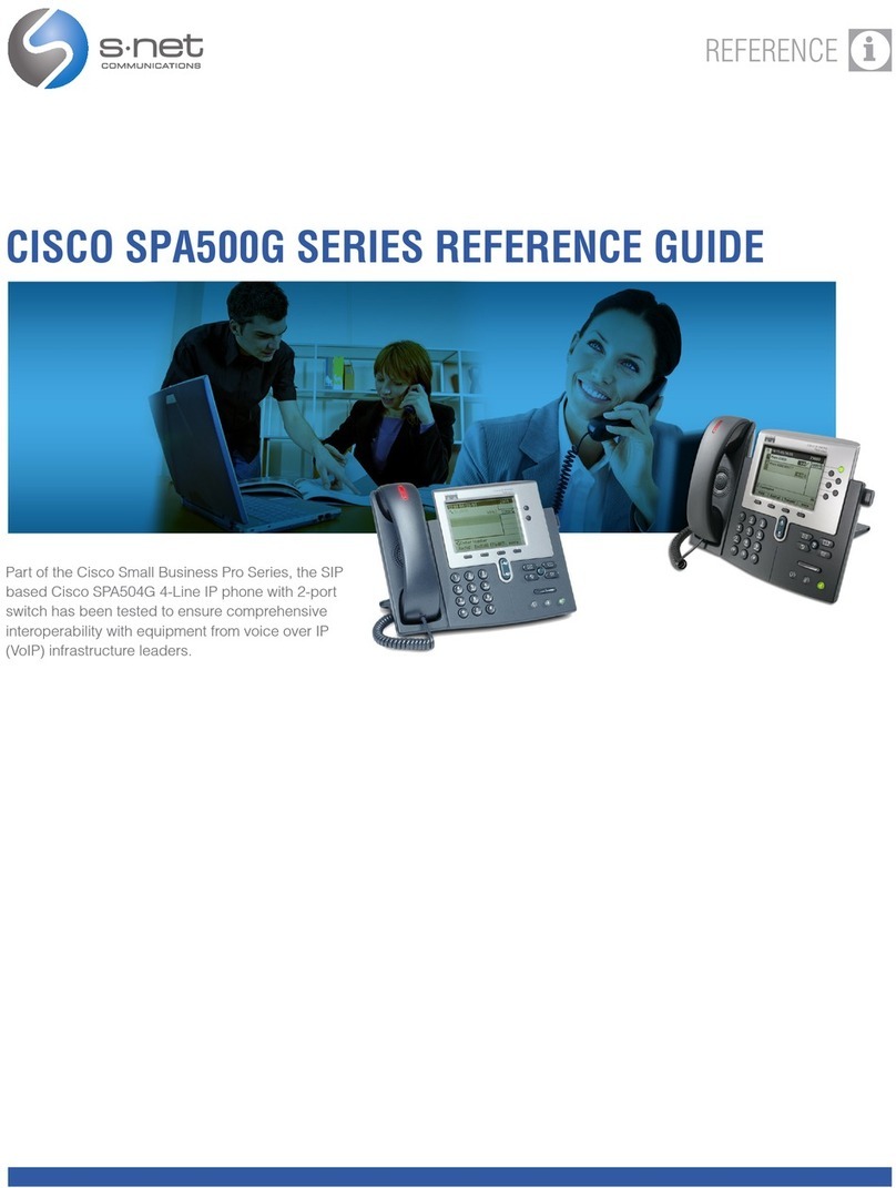 Cisco Small Business Pro SPA 509G reference guide Cisco Small Business Pro SPA 509G reference guide