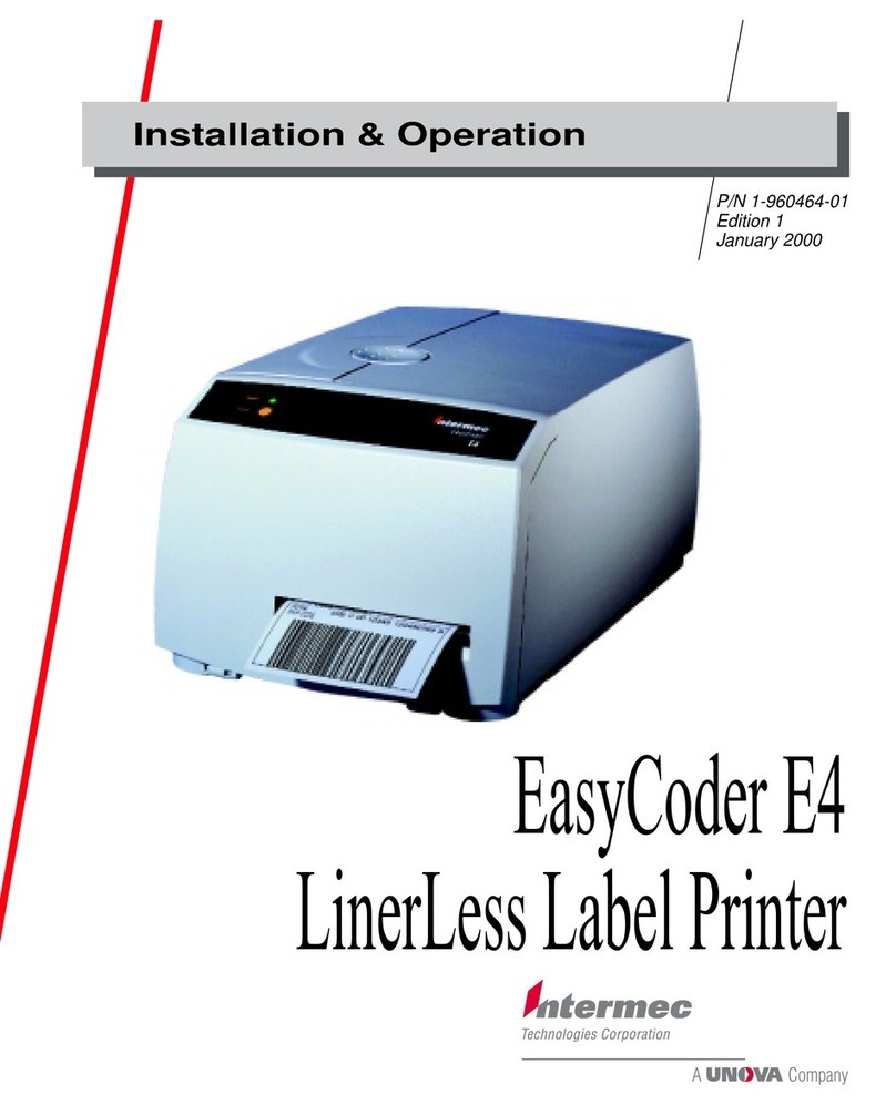 Intermec EasyCoder E4 Installation & operation manual