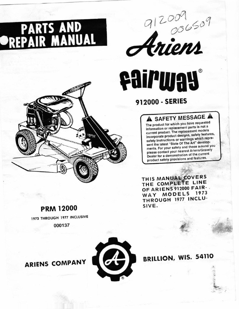 Ariens fairway 912000 series Parts and repair manual