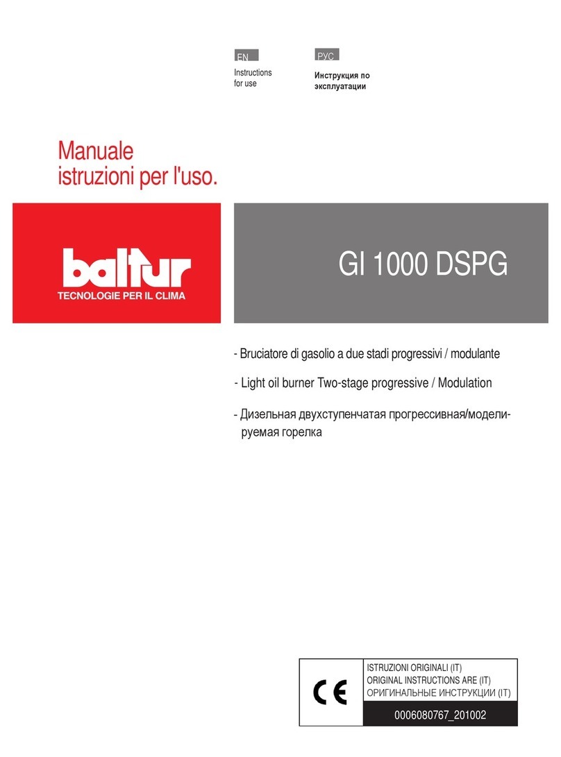 baltur GI 1000 DSPG User manual baltur GI 1000 DSPG User manual