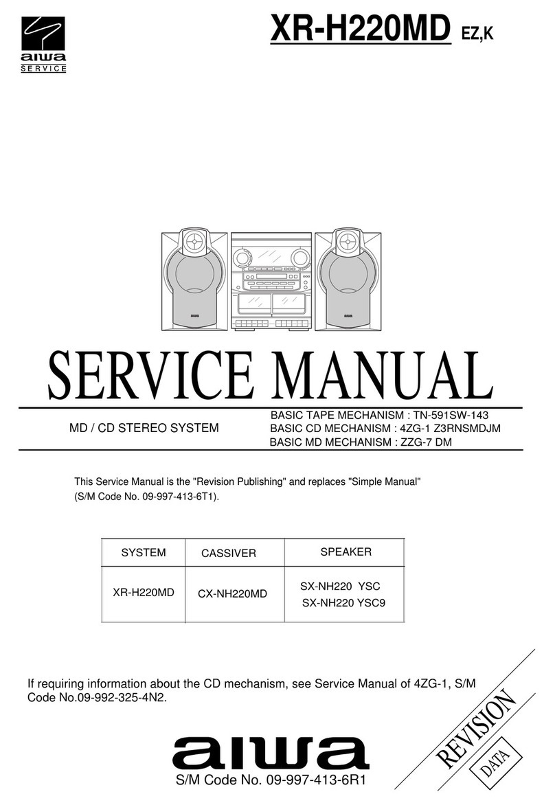 Aiwa XR-H220MD User manual