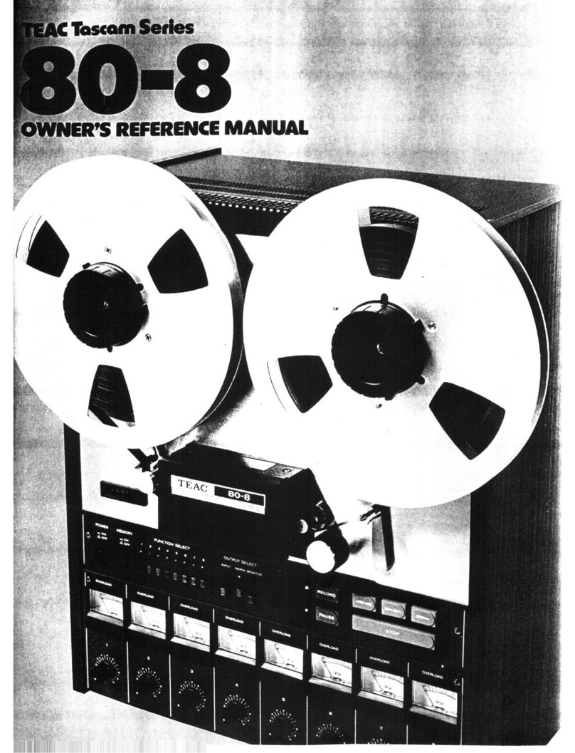 Teac 80-8 owner's manual