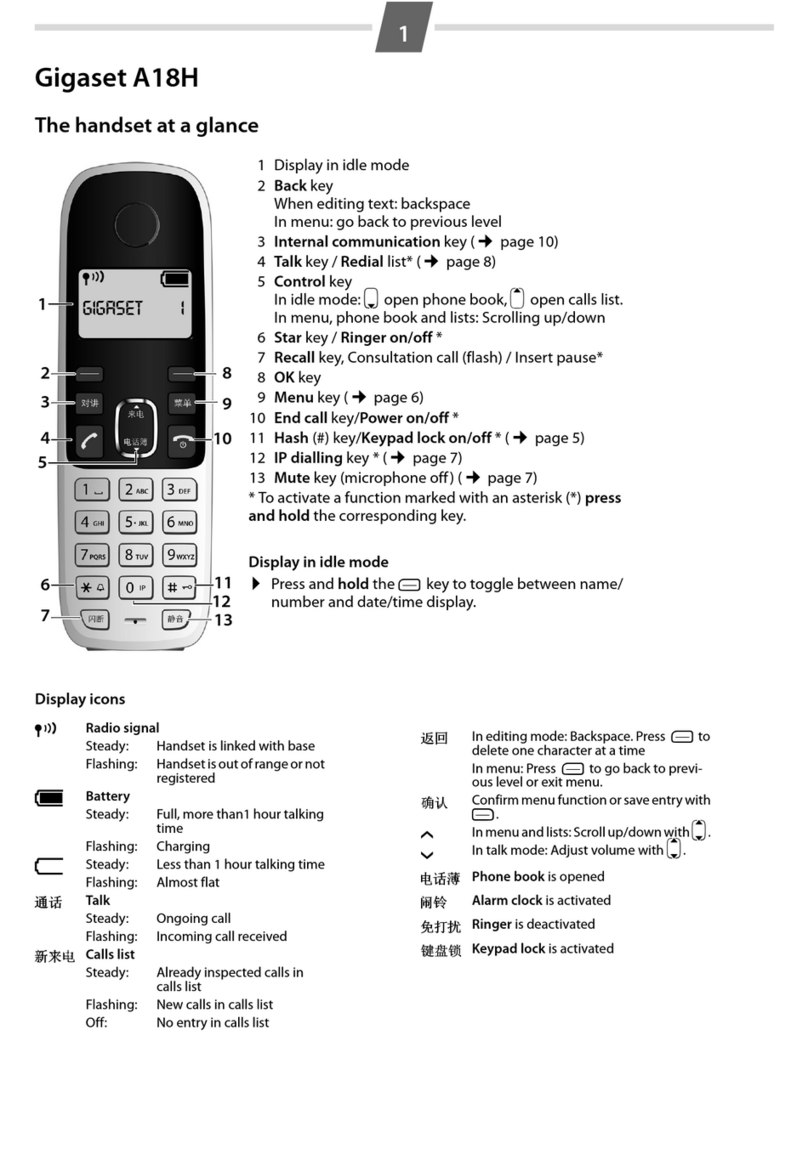 Gigaset A18H user guide