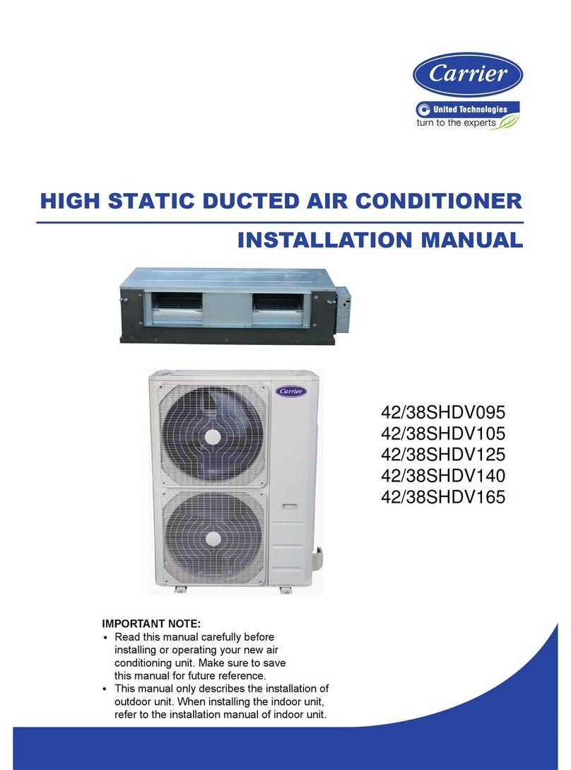 Carrier 42/38SHDV095 User manual