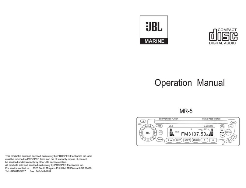 JBL MR-5 Operation manual