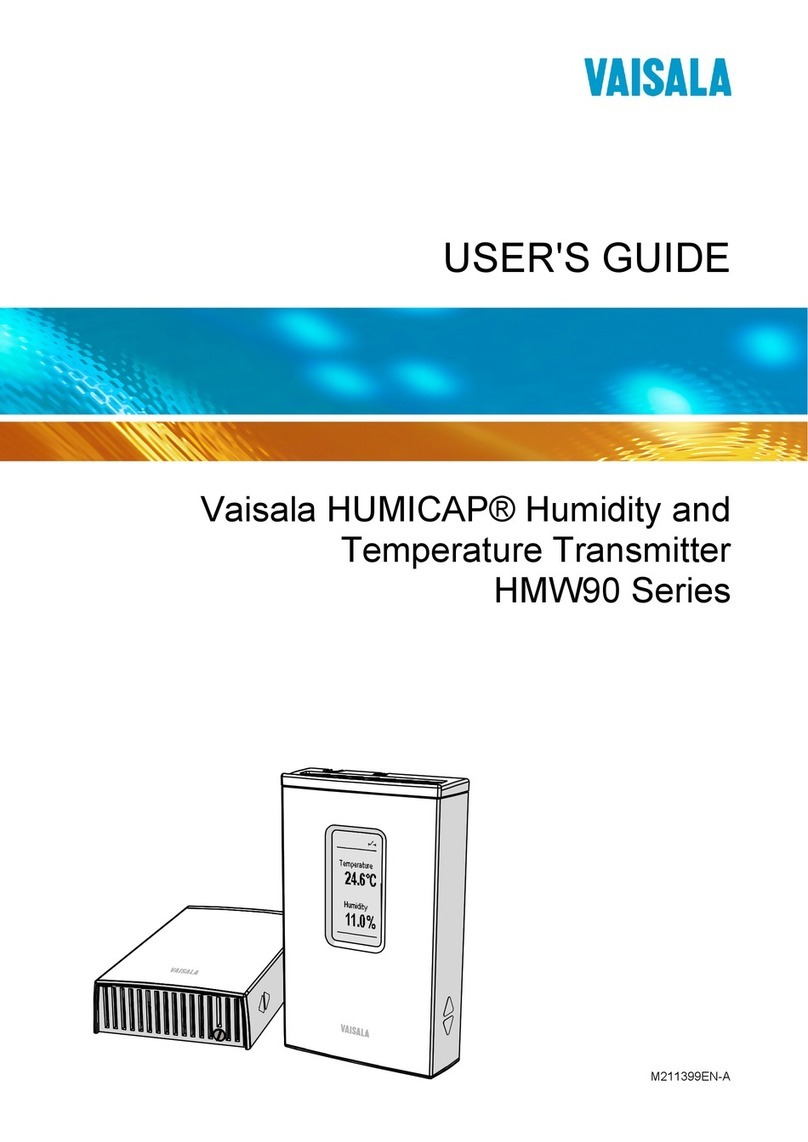 Vaisala HUMICAP HMW90 SERIES user guide