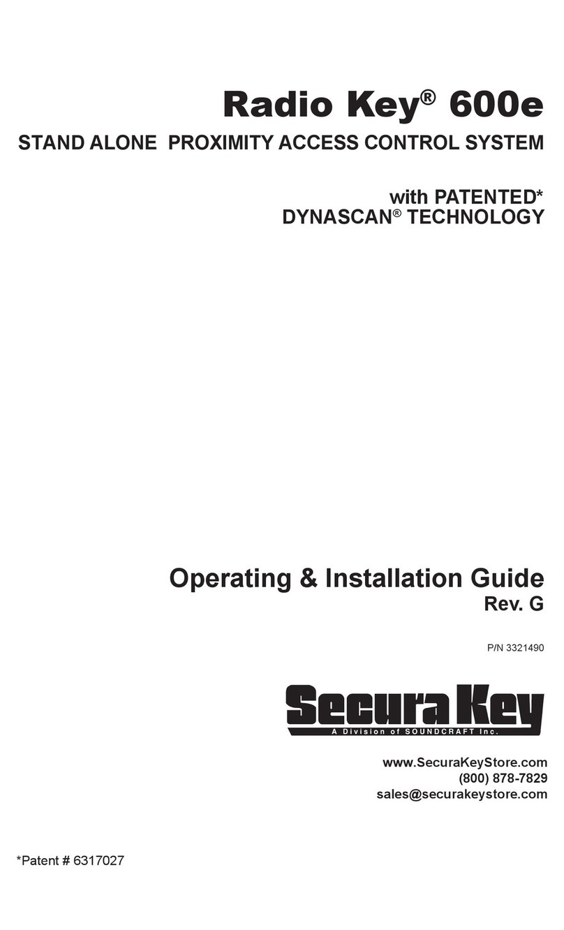 Securakey Radio Key 600e User manual