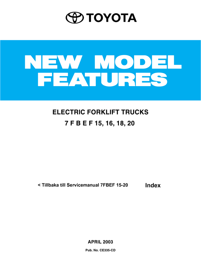 Toyota 7FBEF 15 Service manual