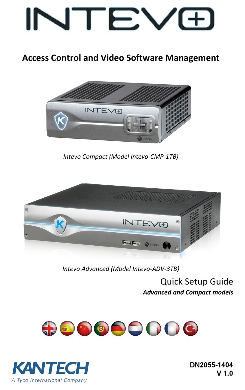 Kantech INTEVO-CMP-1TB Quick setup guide