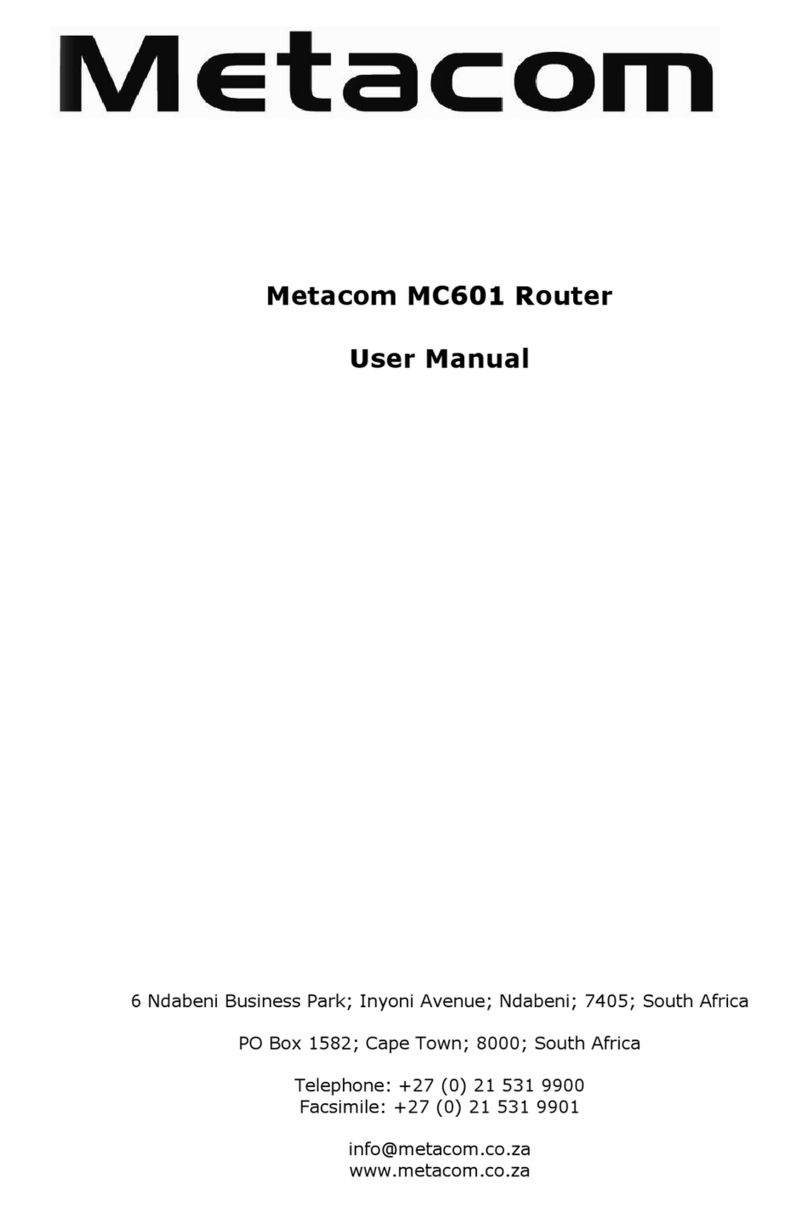 Metacom MC601 user manual