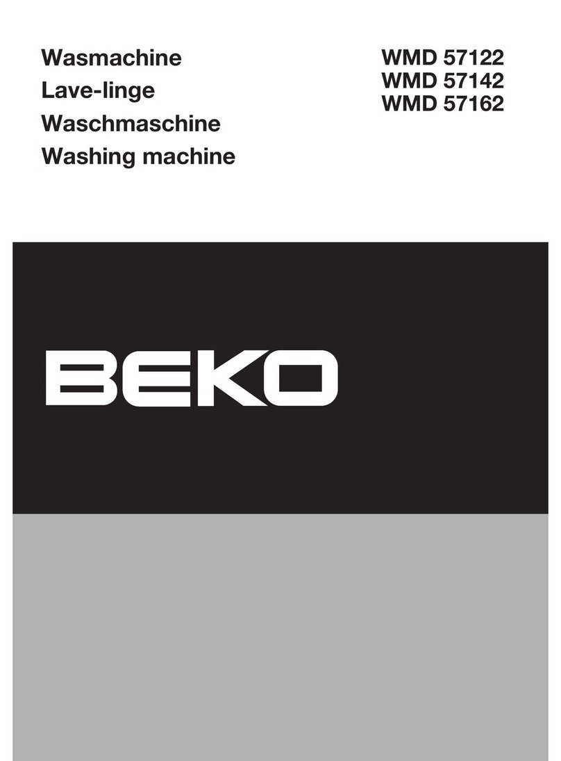 Beko WMD 57122 User manual Beko WMD 57122 User manual