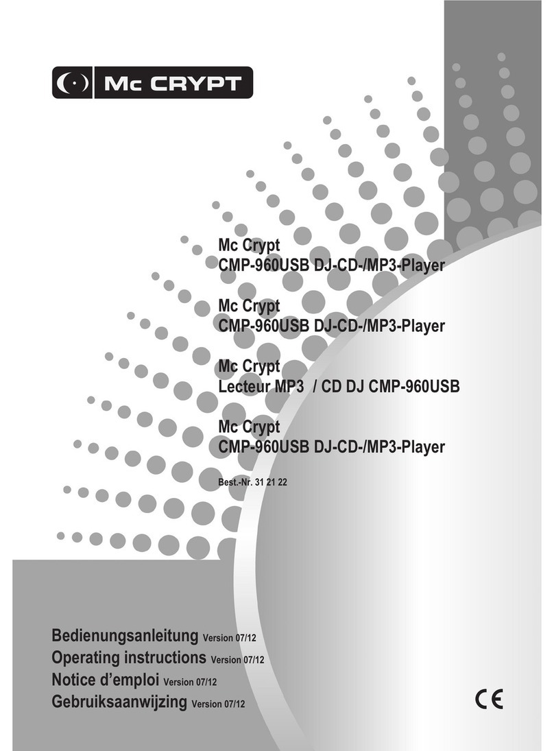 MC Crypt CMP-960USB operating instructions