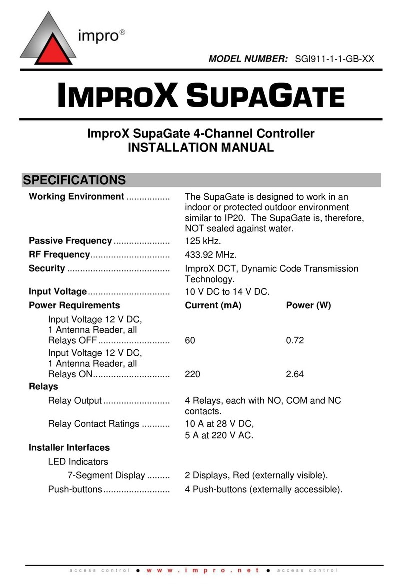 impro IMPROX SUPAGATE SGI911-1-1-GB-XX User manual