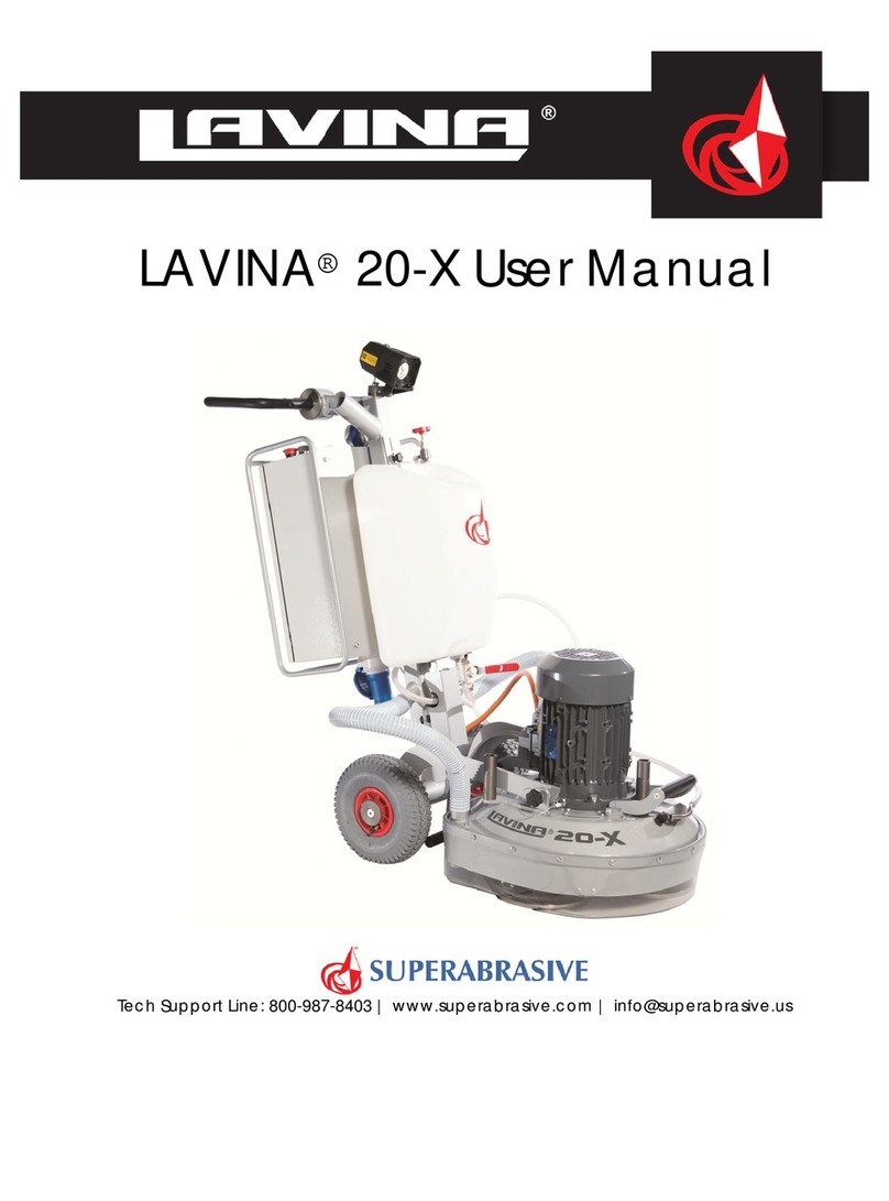 Superabrasive LAVINA 20-X user manual