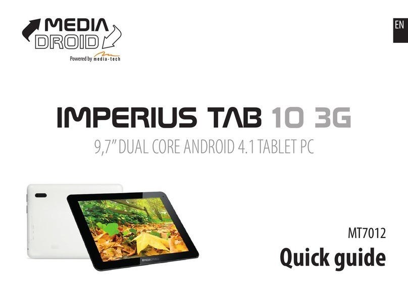 Mediadroid IMPERIUS TAB 10 3G MT7012 quick guide