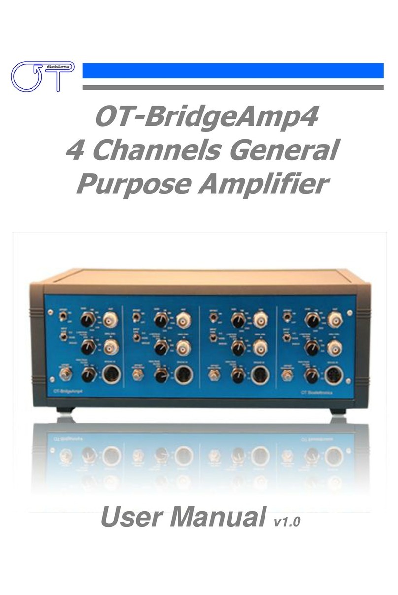 OT Bioelettronica OT-BridgeAmp4 User manual