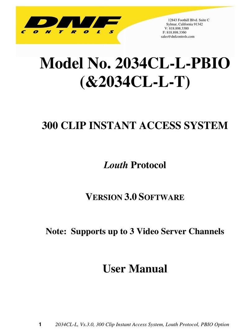 DNF Controls 2034CL-L-PBIO user manual