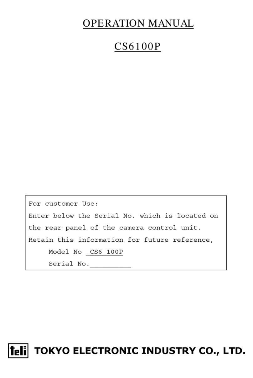 Tokyo electric CS6100P Operation manual