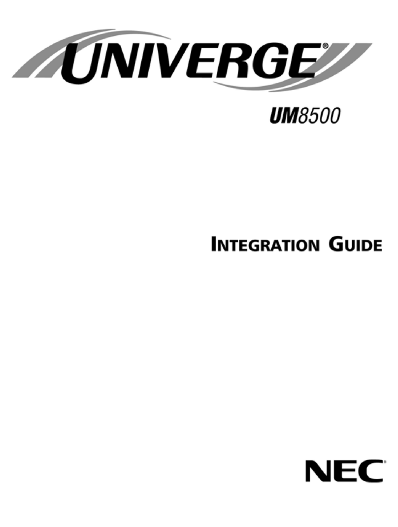 NEC UNIVERGE UM8500 Quick setup guide