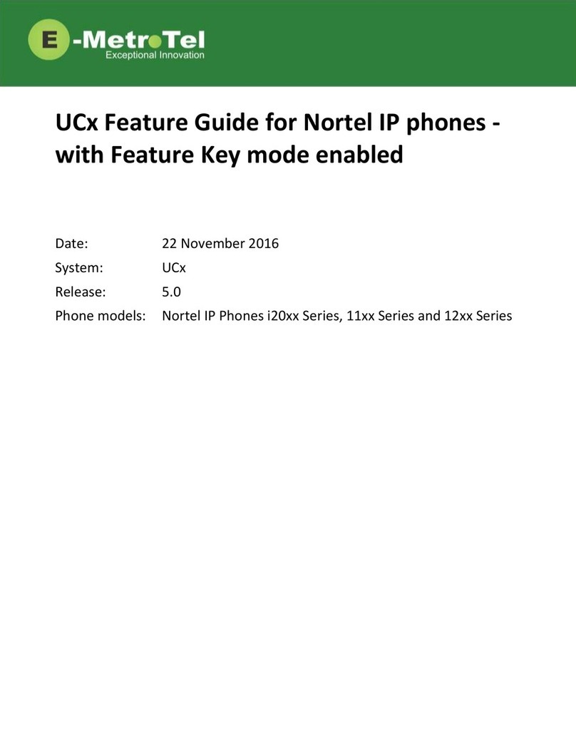 Nortel i20 Series Specification sheet