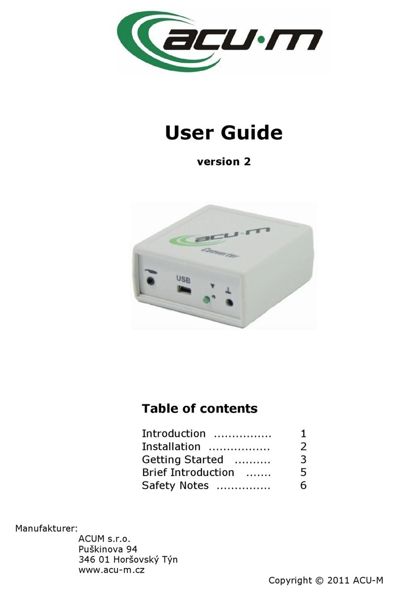 ACUM ACU-M user guide