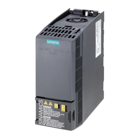 Siemens SINAMICS G120 User manual Siemens SINAMICS G120 User manual