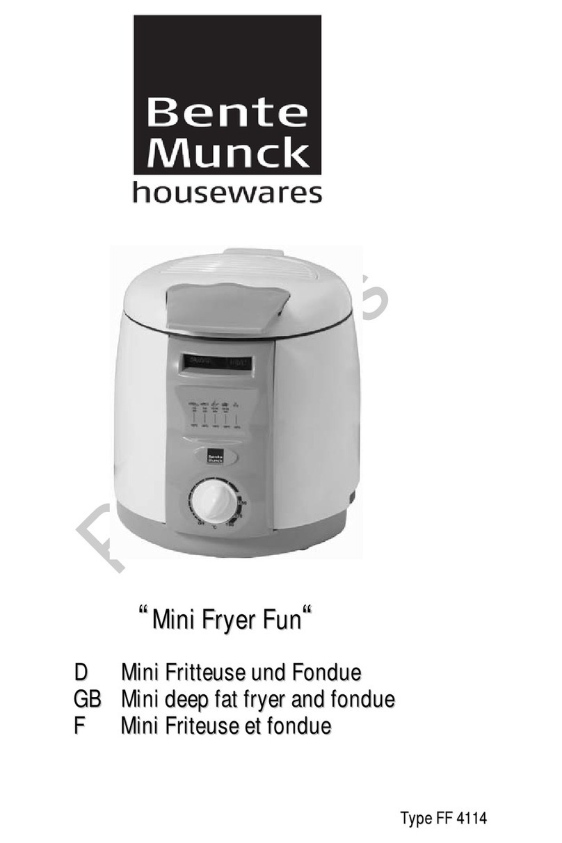 Bente Munck Mini Fryer Fun instruction manual