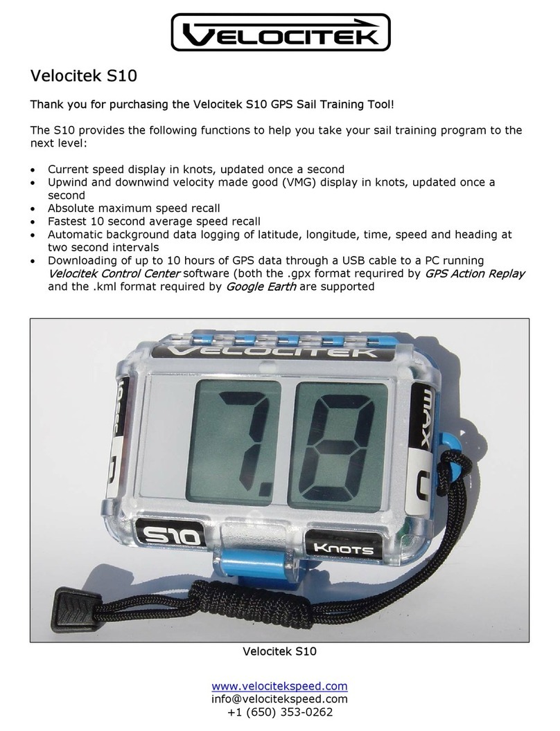 Velocitek S10 User manual
