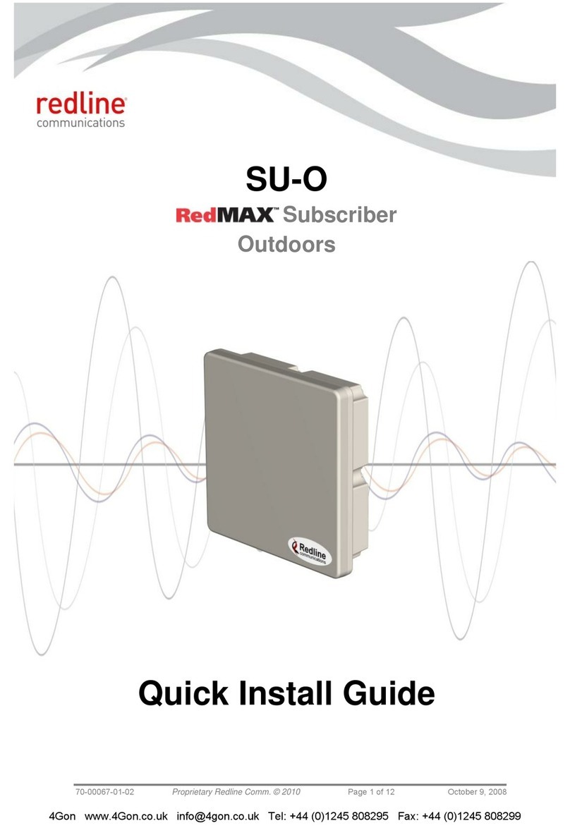 Redline Communications SU-O Quick install guide