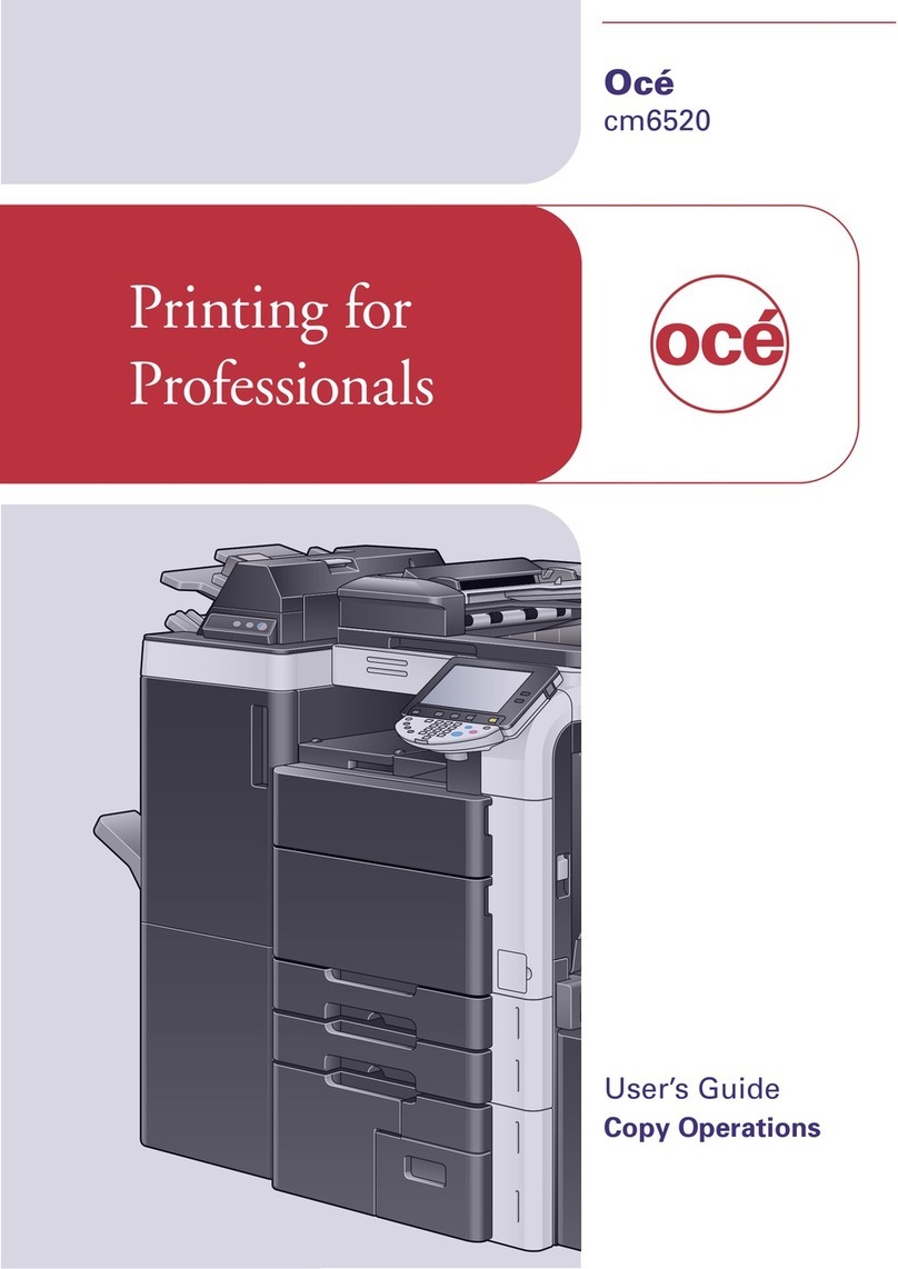 Oce cm6520 User manual
