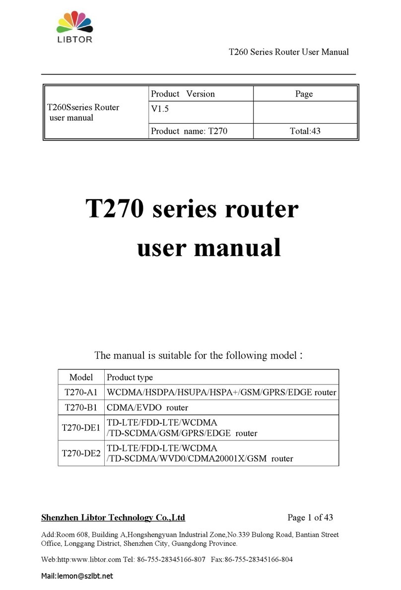 Libtor T270-A1 user manual