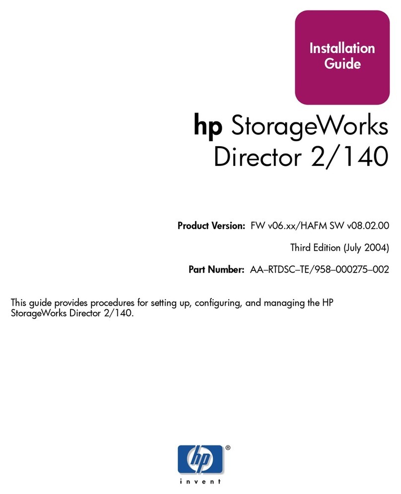 HP StorageWorks 2/140 - Director Switch User manual