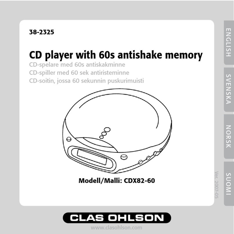 Clas Ohlson CDX82-60 user manual