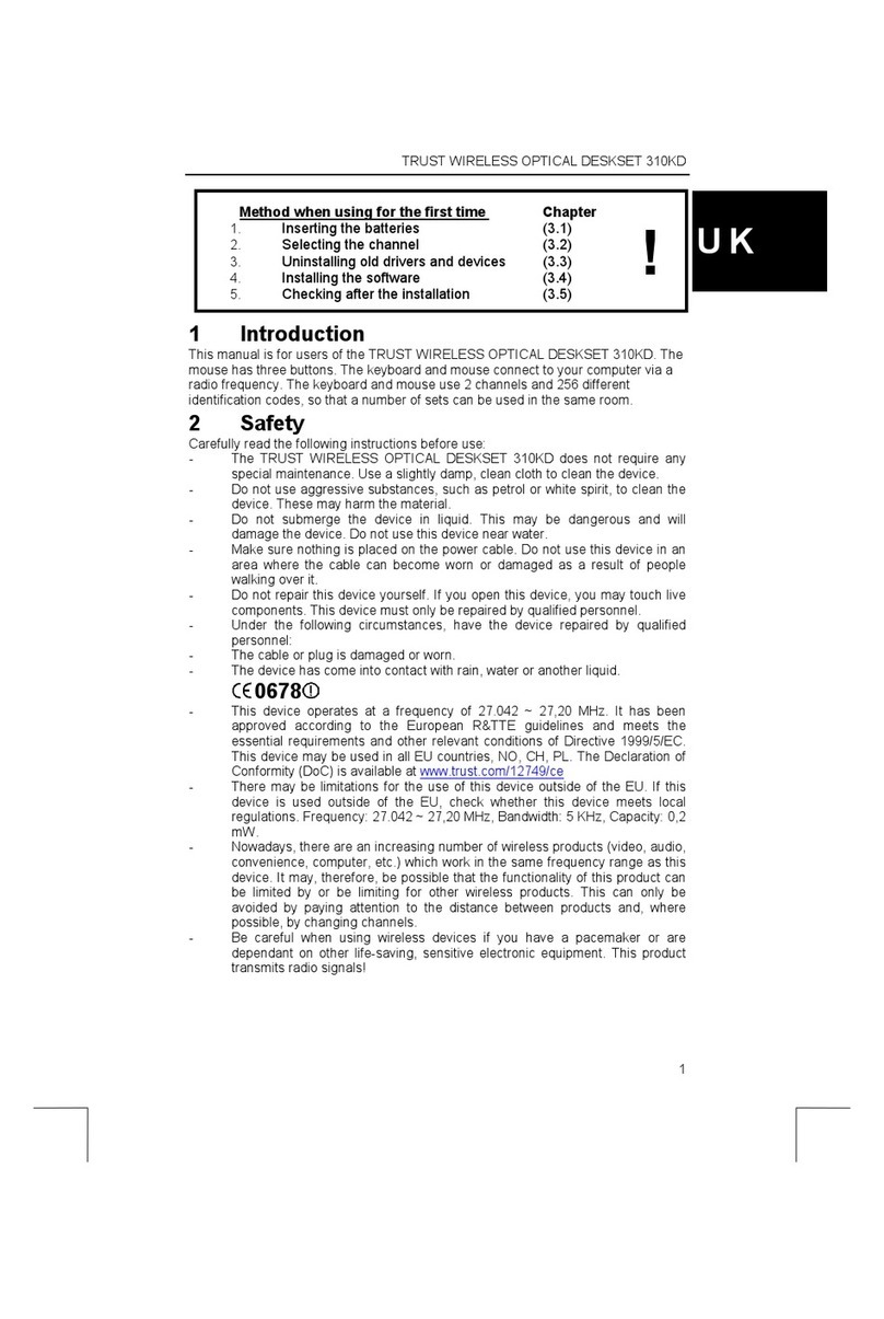 Trust 310KD instruction manual