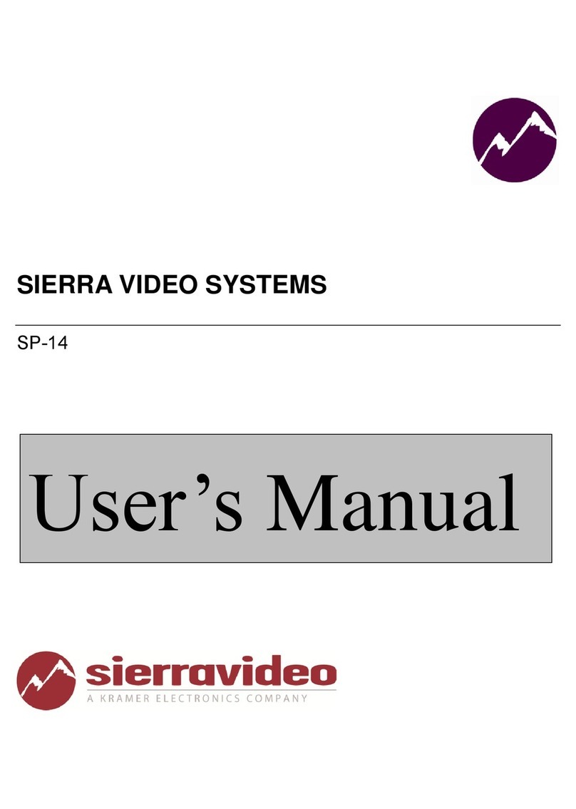 Kramer SP-14 operating instructions
