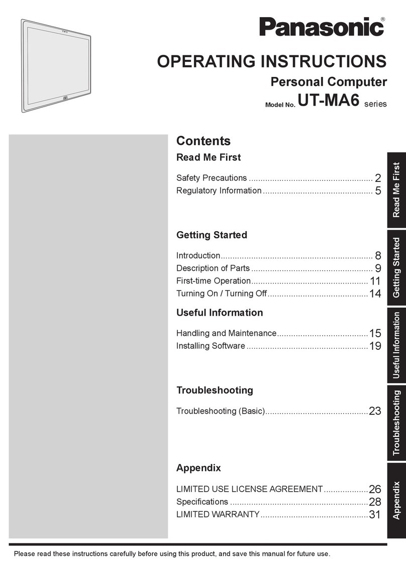 Panasonic UT-MA6 series operating instructions