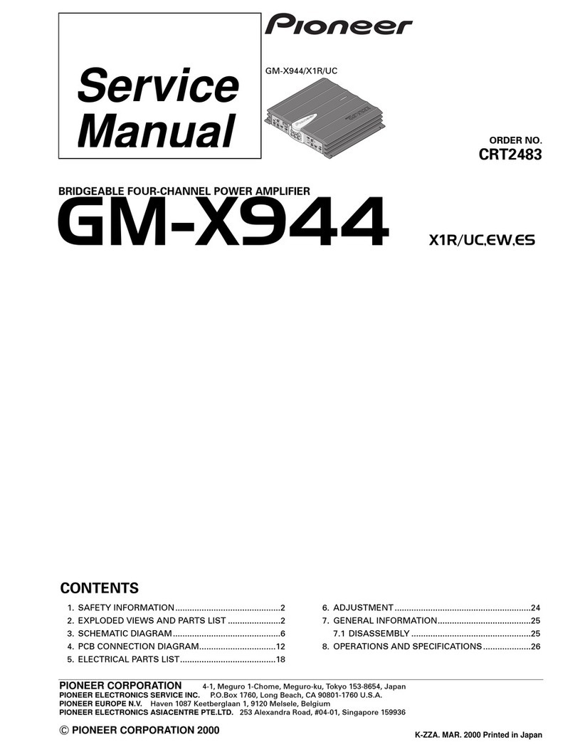 Pioneer GM-X944 Service manual