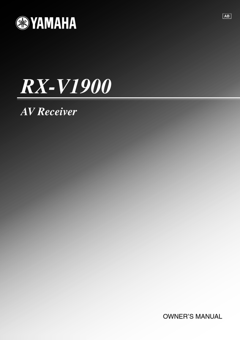 Yamaha SR-PGB54P owner's manual