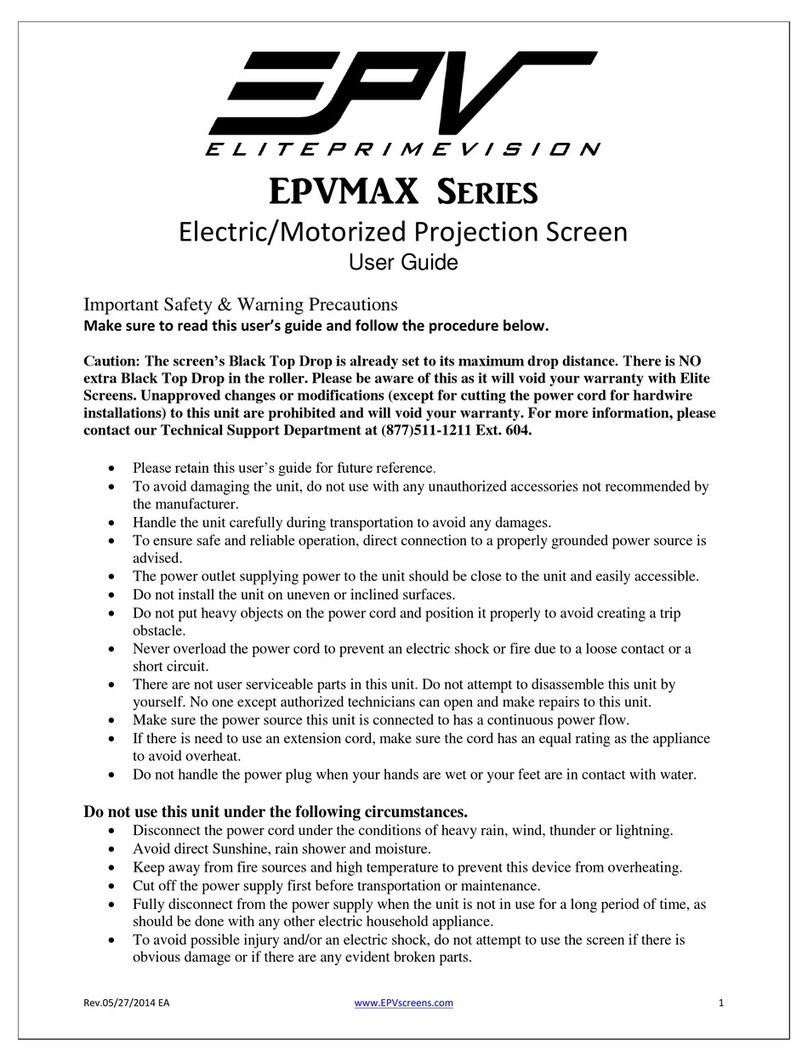 Elite Prime Vision EPVMAX series User manual