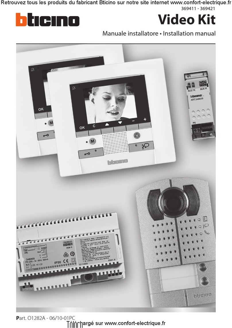 Bticino Video Kit User manual