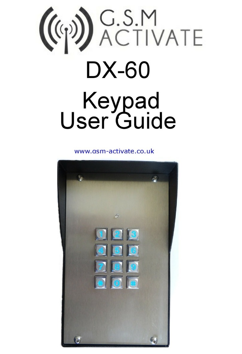 GSM Activate DX-60 user guide