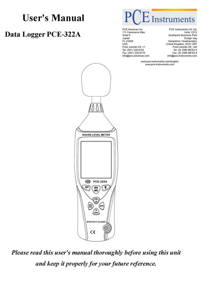 PCE Instruments PCE-322A User manual PCE Instruments PCE-322A User manual